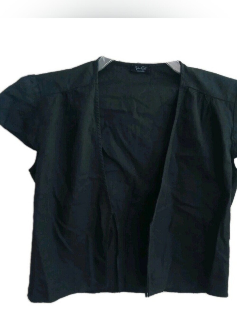 Brandy Melville Front Tie Black Top Size:XS John Galt California 100% Cotton